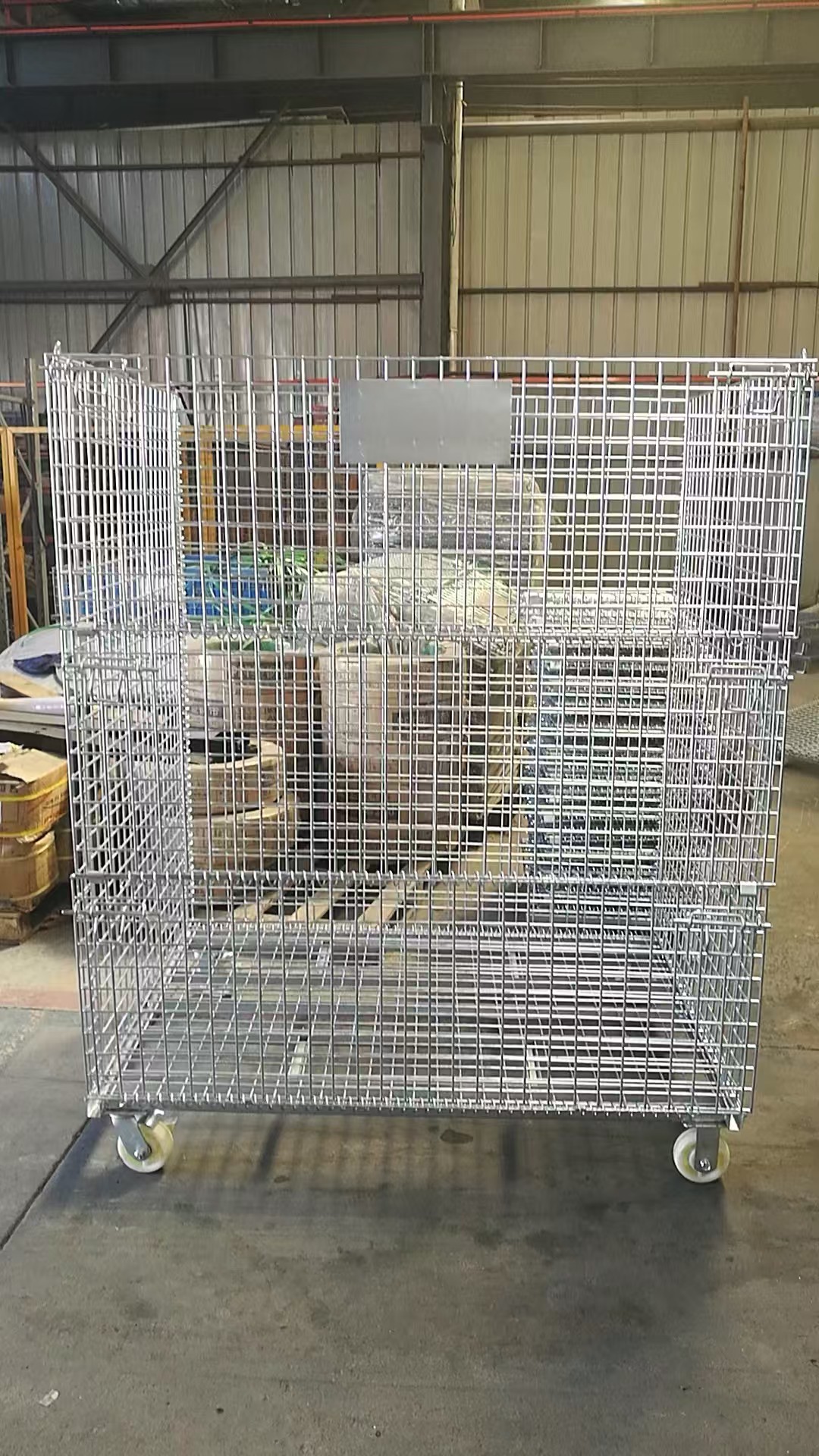 泰州仓储笼--吊装带用仓储笼--装纺织品带脚轮仓储笼--同诺仓储笼厂家--可定制专用车间移动周转铁笼.jpg 泰州仓储笼--吊装带用仓储笼--装纺织品带脚轮仓储笼--同诺仓储笼厂家--可定制专用车间移动周转铁笼.jpg